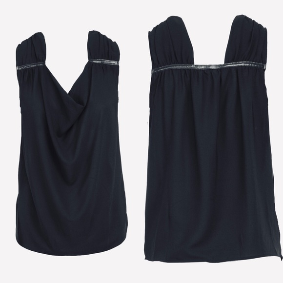 House of Harlow 1960 Black sleeveless blouse - Picture 6 of 8